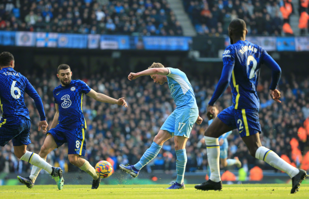  德布劳内贴地斩轰出世界波曼城主场轻取西汉姆联